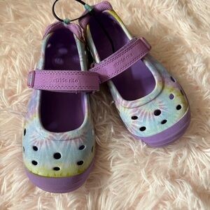 Stride Rite Kids' Purple Tie-Dye Shoes Made2Play Phibian- Kids/Girl Sz 12